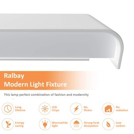 Ralbay LED Modern Vanity Light 32.67"/30W Aluminum Up and Down Modern LED Vanity Lights for Bathroom