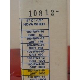 4" DIAMOND PACIFIC NOVA Polishing Resin-Bond Sanding Grinding ALL GRITS Wheel  - 4" x 1 - 1/4" 8000 Grit