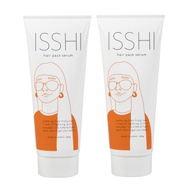 ISSHI Hair Pack Serum, Hair Mask, Acid Heat Treatment, Wavy Hair, Spread, Repair, Smooth Straight, Set of 2