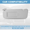 PHATRIP Driver Left Side Sun Visor Compatible with Hyundai Elantra