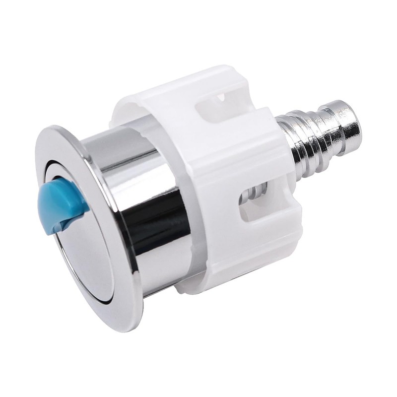POFET Replacement Toilet Push Button, Round Double Drain Button, Compatible