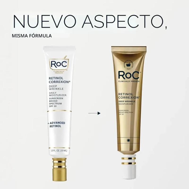 RoC Crema Facial Diaria Retinol Correxion SPF30 Antiarrugas
