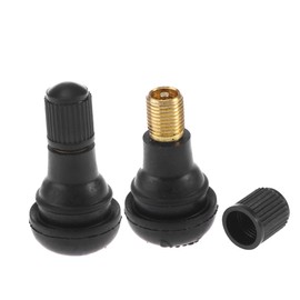 Gatuida 8pcs Black Tr Rubber Snap Tire Stems for Tubeless Rims Valve Stems for Cars Trucks Go-Karts and More Easy Installation and High Temperature Resistant