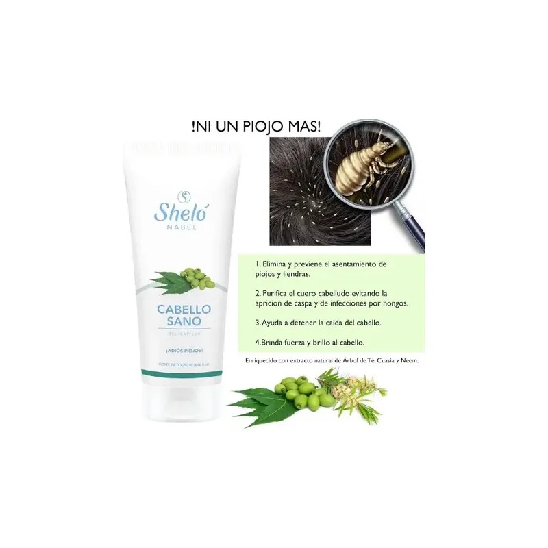 Shampoo Y Gel Cabello Sano Sheló Nabel