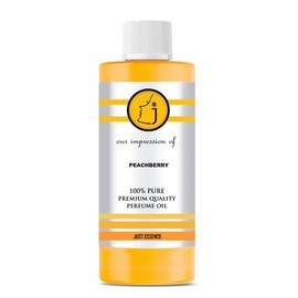 Just Essence Peachberry Perfume Fragrance Oil | Alcohol Free, Long Lasting Scent for Teens & Adults | Multipurpose Essential Oil for Body, Lotion, Candle & Diffuser | 16 Fl Oz