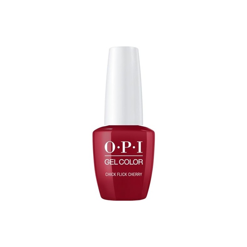 OPI GelColor, Chick Flick Cherry, Red Gel Nail Polish, 0.5