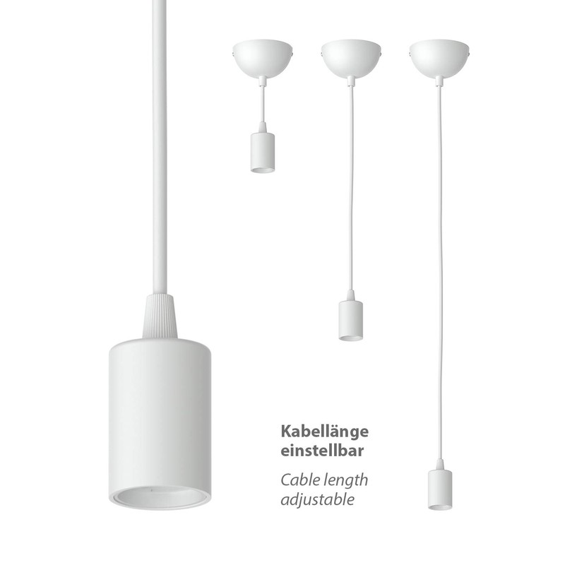 ledscom.de Dori Pendant Light / Pendant Light White Matt 1x