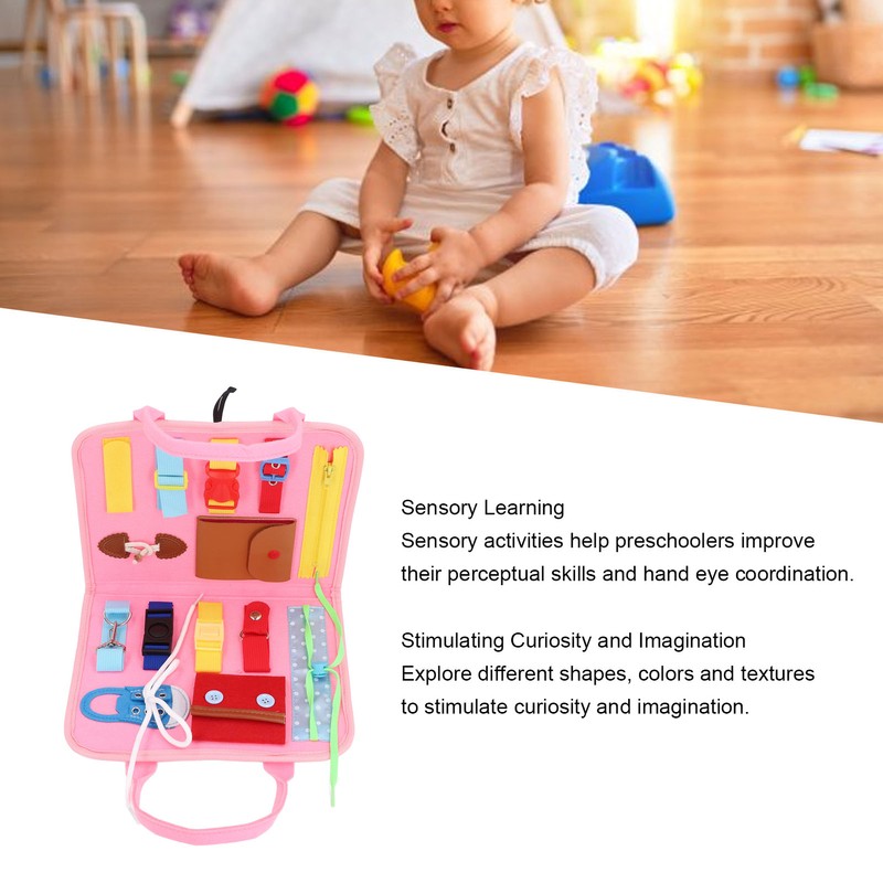 Educational Activity Developing Sensory Board Kids Dress Learning Board Toy