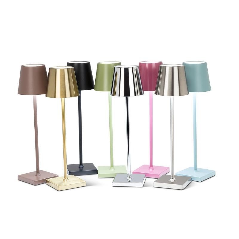 Abbott Collection Silver Classic Shade LED Table Light/Lamp - 15"H