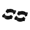 Set of CNC Mudguard Clamps with Screws, Black Anodised for