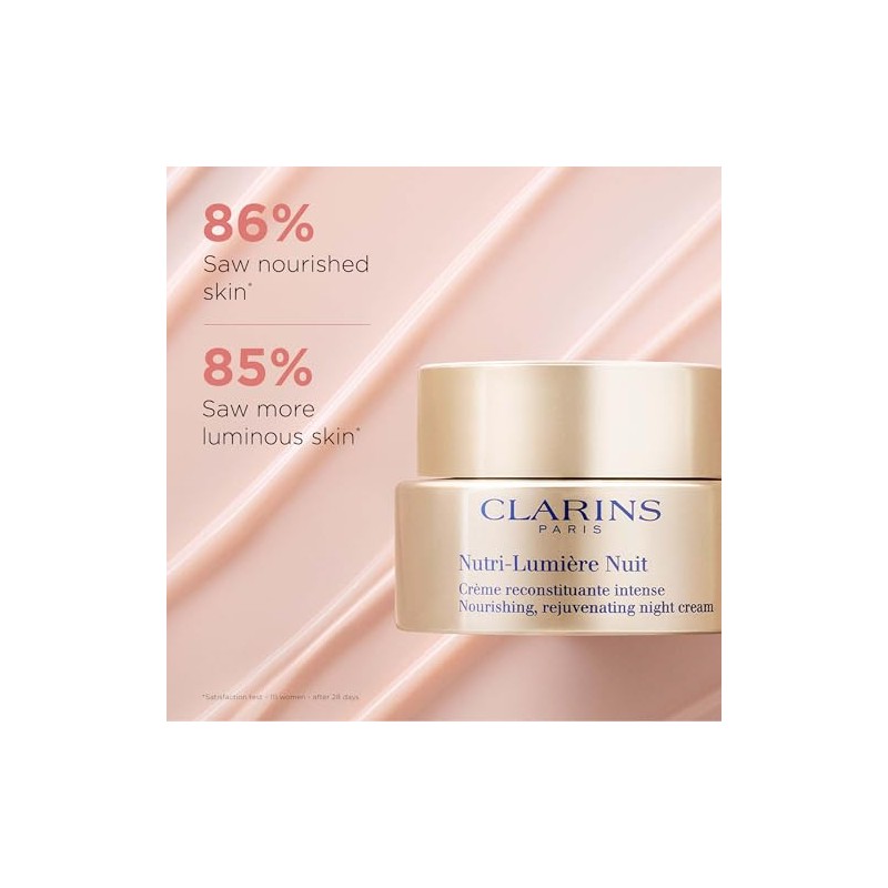 Clarins Nutri-Lumiere Night Cream Cream Unisex 1.6 oz