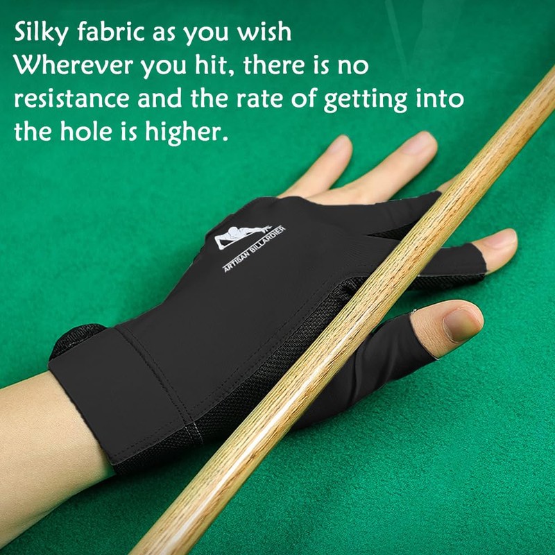 Generisch Billiard Gloves, Snooker Gloves, Billiard Pool Cue Gloves, Adjustable