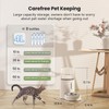 CZPET Automatic 4L/135Oz/1Gal Cat Water Dispenser with Stainless Steel Bowl,