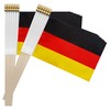 TSMD Germany Stick Flag German Small Mini Hand Held Flags,5x8