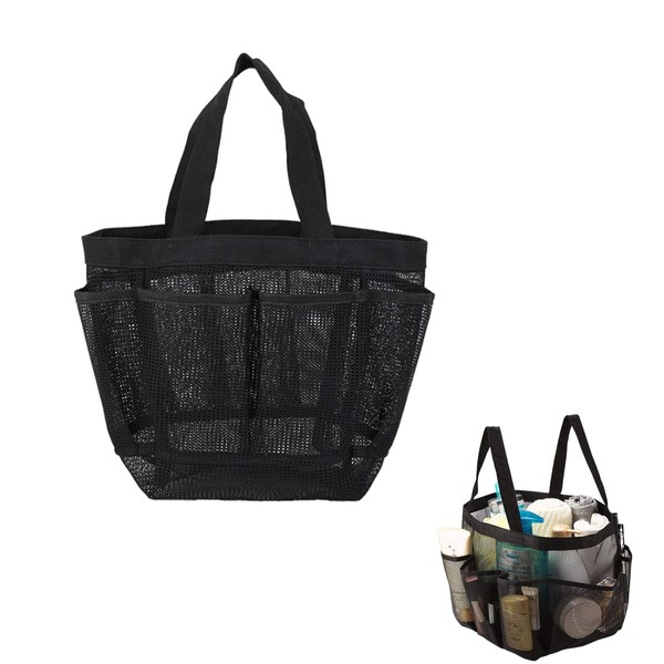 dinghaole Shower Bag, Portable Mesh Shower Basket, Shower Bag with
