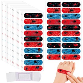 200 Pcs Spider Bandage, Waterproof Breathable Spider Theme Adhesive Bandages for Kids Boys Adults Family Protection Care Cuts Scrapes