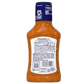 Zesty Italian Salad Dressing, 8 fl oz, Pack of 2, Bundled With V2U Utensil Set