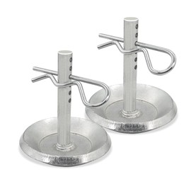 FarShiller 2208864 Snow Plow Skid Shoes Quick Release Adjustable Pin Lock Plow Skid Feet Replacement 2205071 Hardened Steel Snow Plow Non-Slip Base with Quick-Release Cotter Pins (2/Pack)