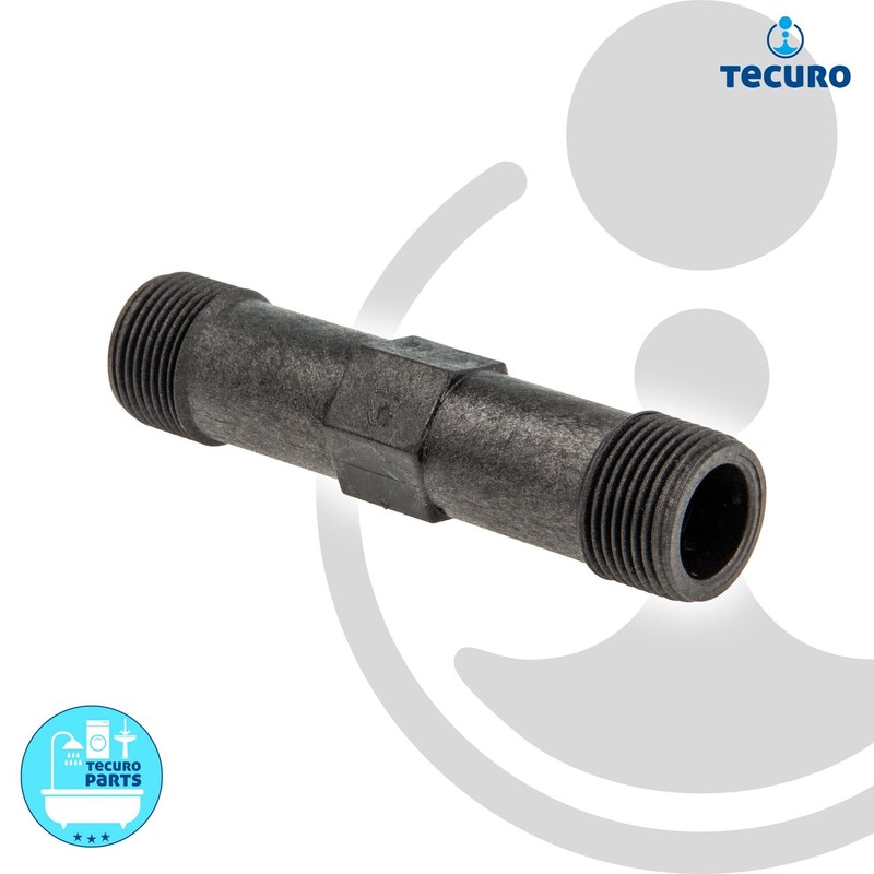 tecuro Fitting Piece for Water Meter, Heat Meter, 3/4 Inch