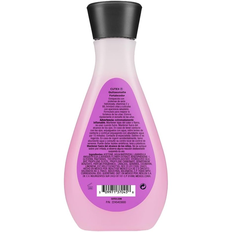 Cutex Quitaesmalte fortalecedor 200ml