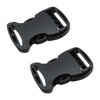 HJGarden 4PCS 38mm Black Quick Side Release Buckles Speedy Pinch