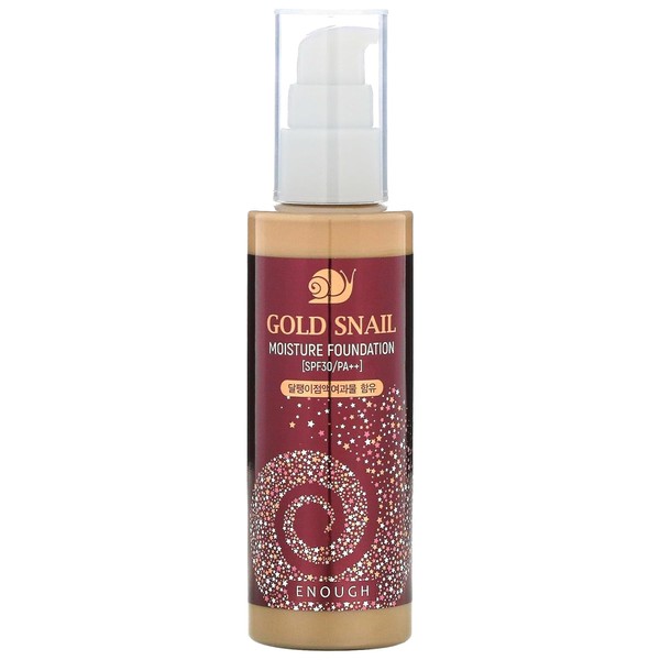 Enough Gold Snail Moisture Foundation (#21 Transparent Beige, 3.38 fl
