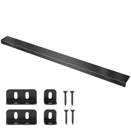 Sanbege 30" Slide in Range Rear Filler Kit, 304 Stainless Steel Gap Cover with Brackets for Stove Back, Gap Trim between Stove and Backsplash (Brushed Black)
