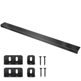 Sanbege 30" Slide in Range Rear Filler Kit, 304 Stainless Steel Gap Cover with Brackets for Stove Back, Gap Trim between Stove and Backsplash (Brushed Black)