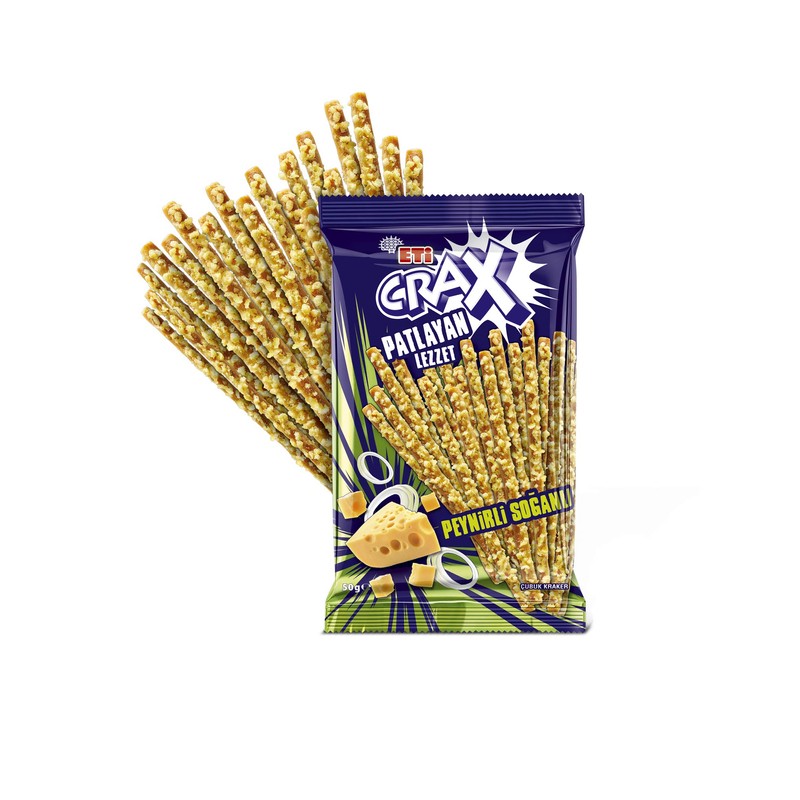 Eti Crax Spicy Stick Cracker 50gr 1.76 OZ , 20