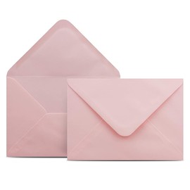 COLOURS-4-YOU Envelopes, DIN C6, Pink, 11.4 x 16.2 cm, 100 g/m² Envelopes with Wet Glue, Pointed Flap, without Window, Pack of 100