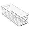 iDesign Stackable Clear Plastic Storage Bins – Narrow Organizer for
