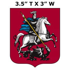 Superheroes Grand Principality of Moscow Coat of Arms Car Truck Window Bumper Sticker Decal