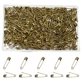 Hocansen 500 PCS Safety Pins 20mm Small Sewing Pins Tiny Tag Pin for Clothes,Jewelry Making and Handicrafts (Bronze)
