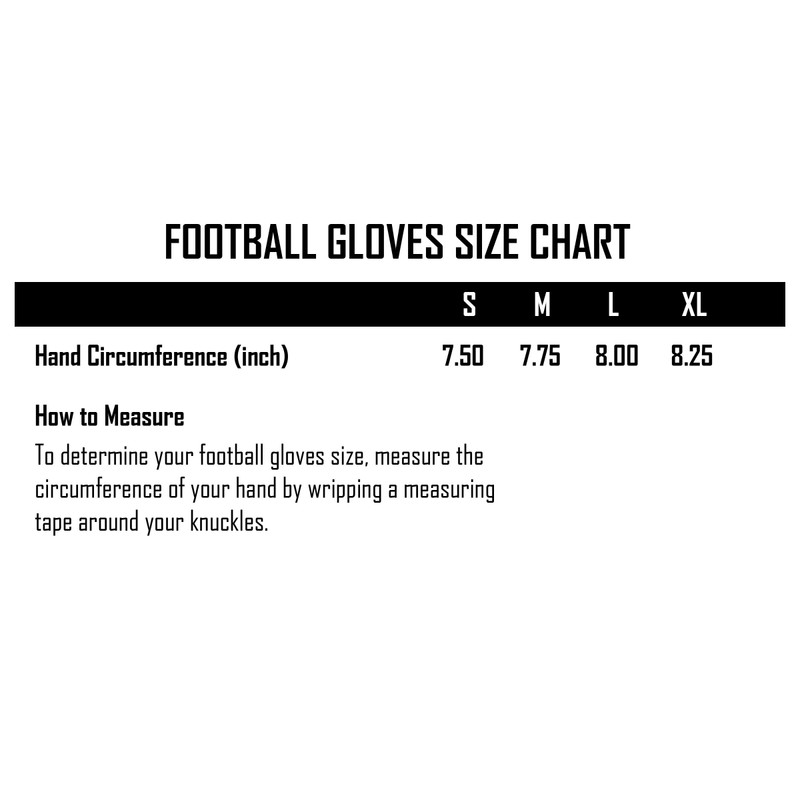 TAQCHA Villain Football Gloves - Adult Size (X-Large)