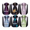 Barry.Wang Mens 6 PCS Ties Silk Striped Paisley Check Necktie