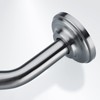 8 Inch S-Shape Curved Shower Arm with Flange Stainless Steel
