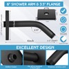Lounsweer 3.5 Inch Shower Arm and Flange Wall Mount Replacement