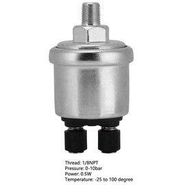 Sensor de presión de aceite, sensor de presión de aceite, sensor de presión de aceite de 0 a 10 bares 1/8 NPT medidor de presión de aceite para generador