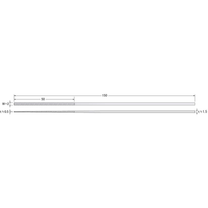 Argofile HDT0280 DT File (Taper Diamond File) 0.08 inch (2