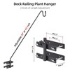 Damukoo Deck Hook-Deck Railing Plant Hanger Outdoor,Bird Feeder Hanger for