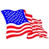 UV Laminated American Flag Rv Trailer Graphics Decal 48" inch