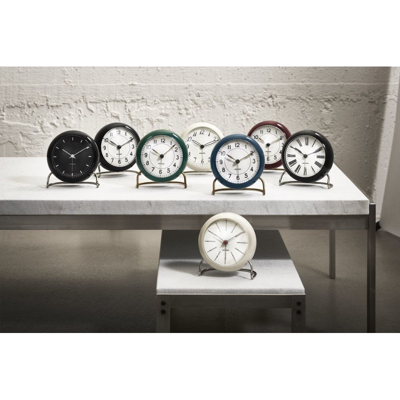 Arne Jacobsen - Station Alarm Clock - Petrol Blue