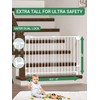 29.5-43" No Bottom Bar Baby Gate for Stairs, Auto Close