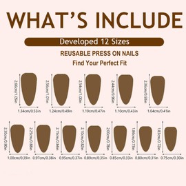 Almond French False Nails - 24PCS Press on Nails with Silver Glitter - Elegant French False Nails with Glue - Glossy Full Cover Glue Stick on Nails Fake Nails - DIY Nail Art Gifts for Women Girls