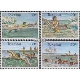 Tokelau 66-69 (complete.issue.) Volume 1980 completeett unmounted mint/never hinged ** MNH 1980 Water (Stamps for collectors) Water sports (swimming/sailing…)