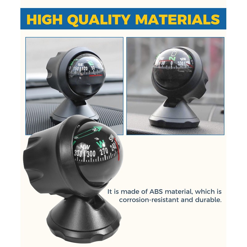 UBOG Car Compass,Compass for Car,Automotive Compass Ball,Car Accessories Auto Compass