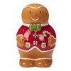 Certified International Holiday Magic Gingerbread 3-D Cookie Jar, 72 oz,