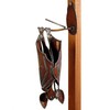 Modern Artisans Hanging Metal Garden Bat Sculpture, American Handmade: Open