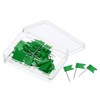 PATIKIL Flag Map Push Pins, 60 Pack Plastic Head Steel