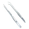 Wzong Pack of 2 Aquarium Tweezers Extra Long Stainless Steel